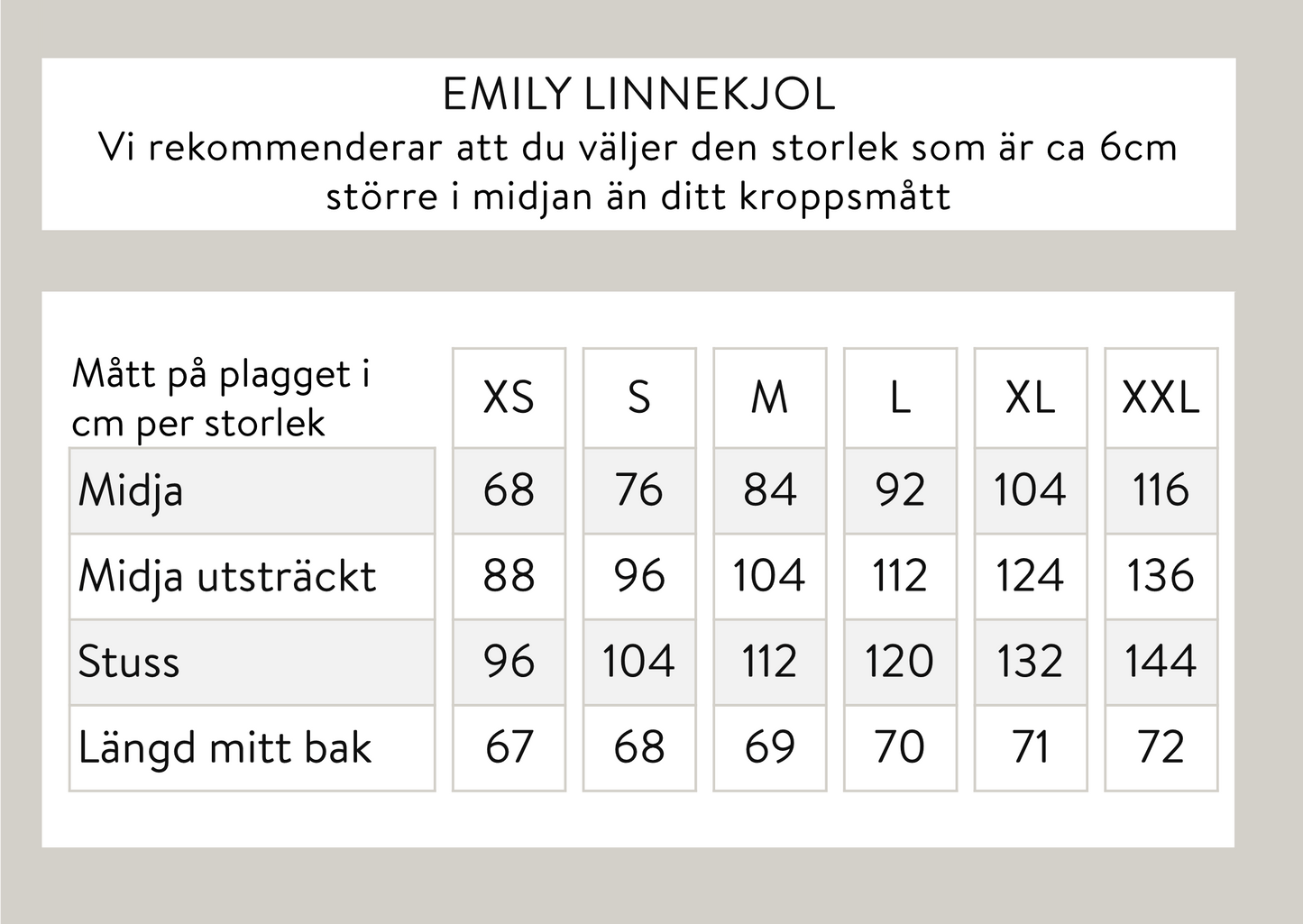 Emily pellavahame - Musta