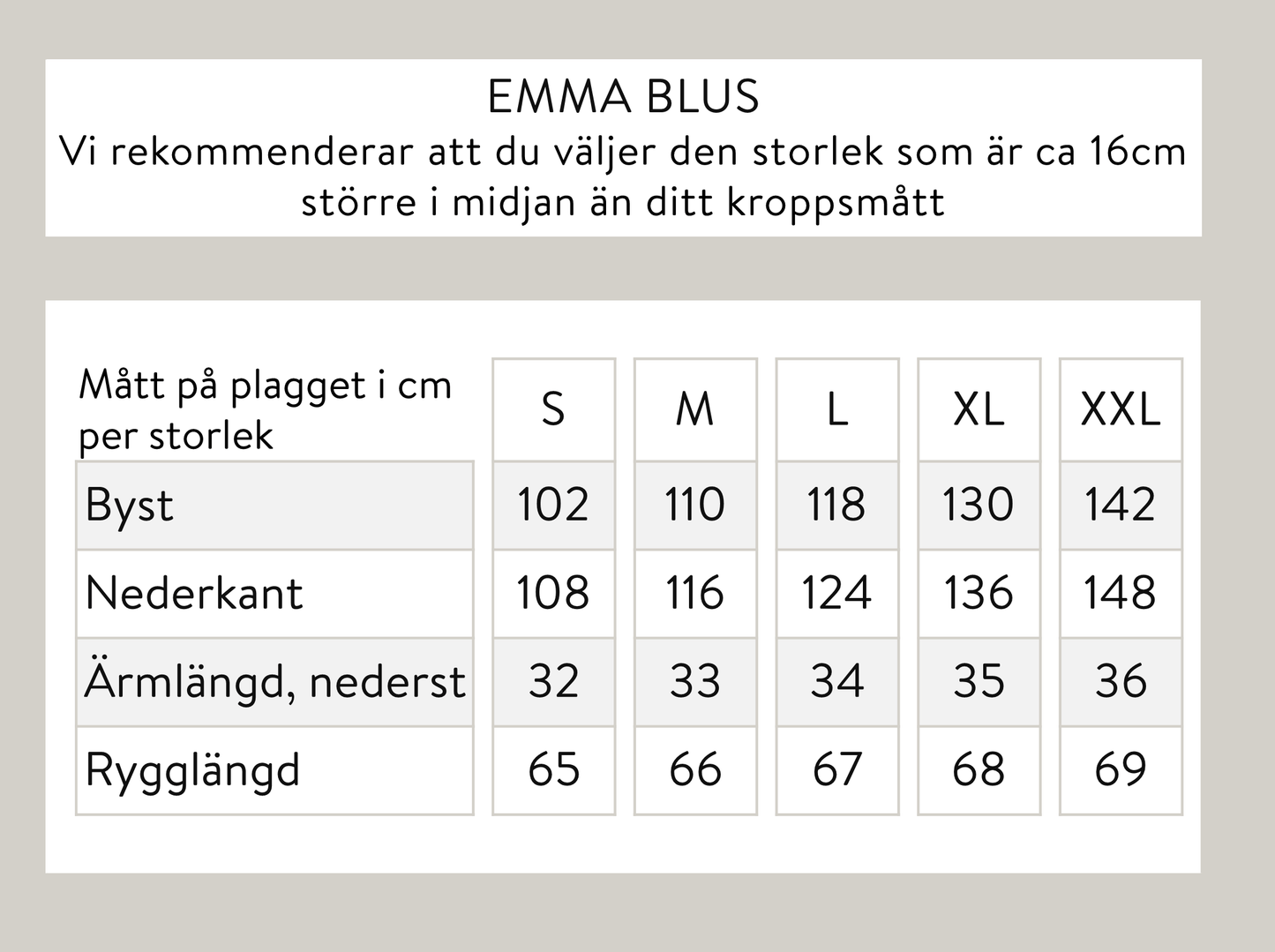 Emma linne blus - Vit
