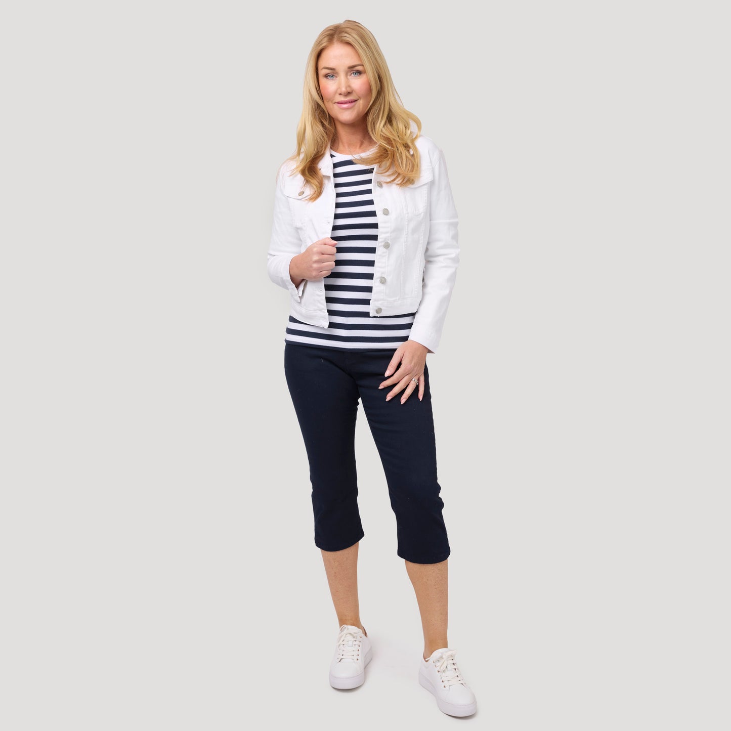 Alice capribyxor - Mörkblå