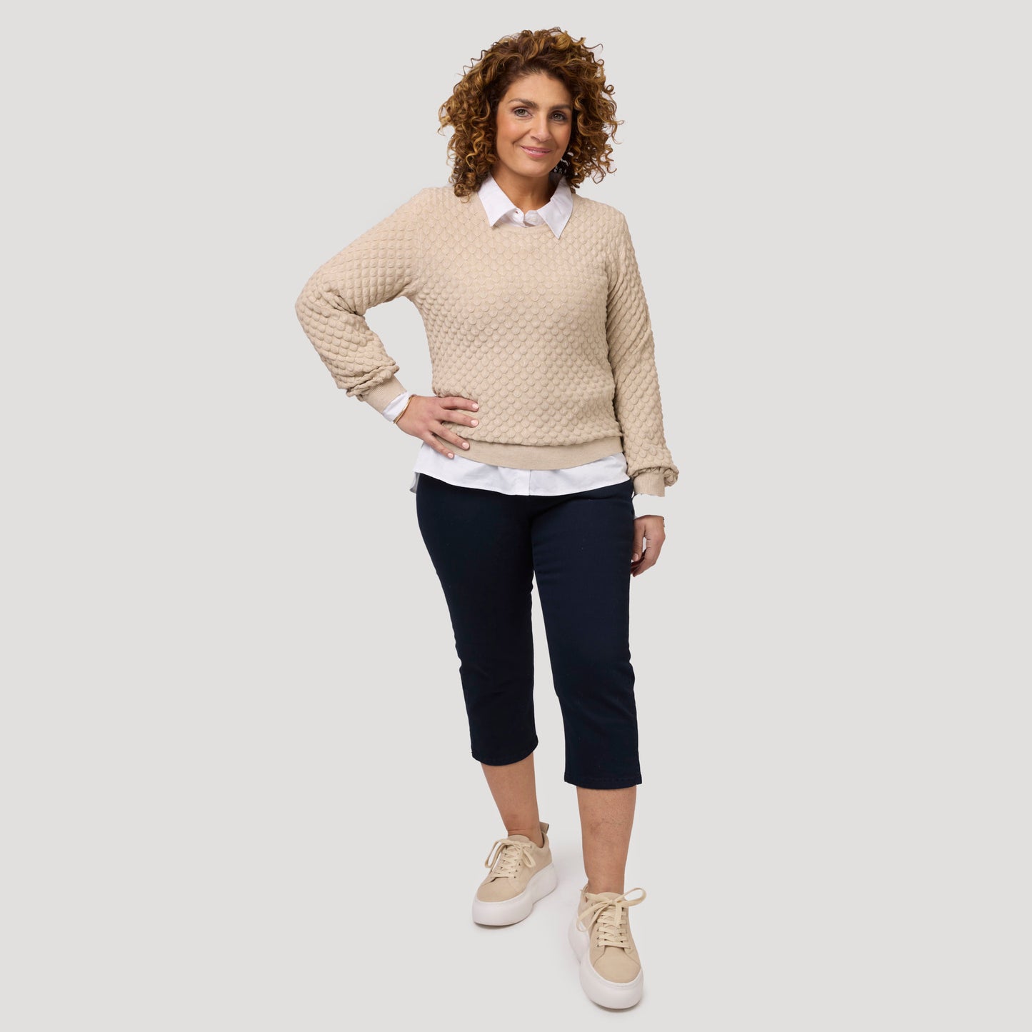 Alice capribyxor - Mörkblå