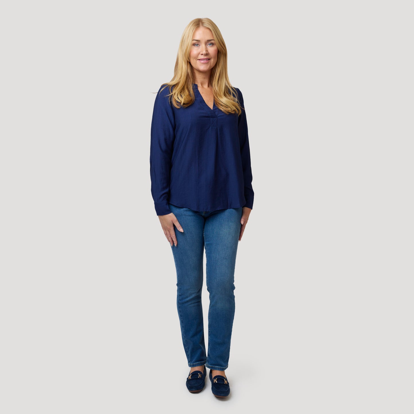 Alice denim extralång - Blå
