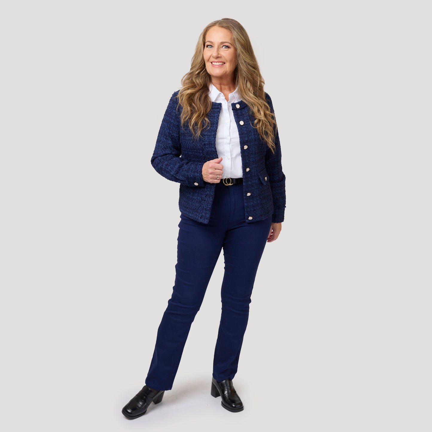 Alice zip byxa - blå