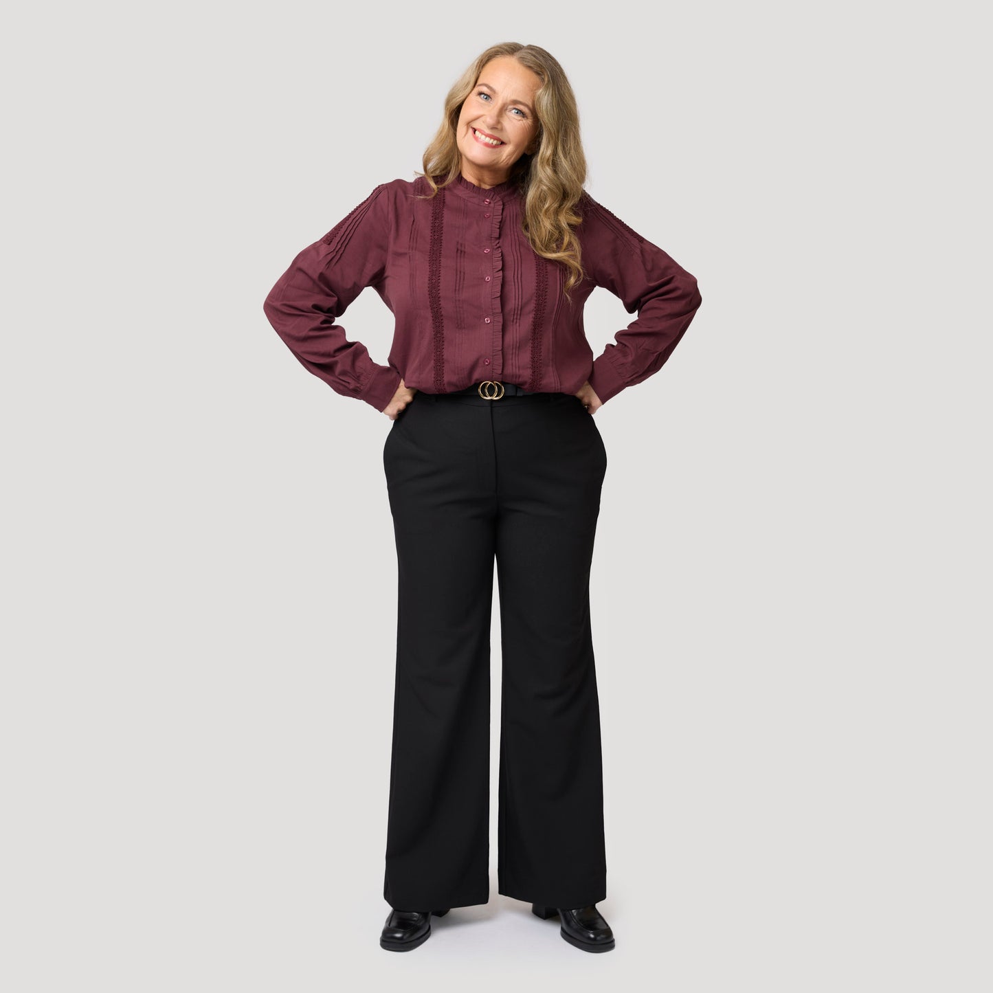 Callie bootcut byxa - Svart