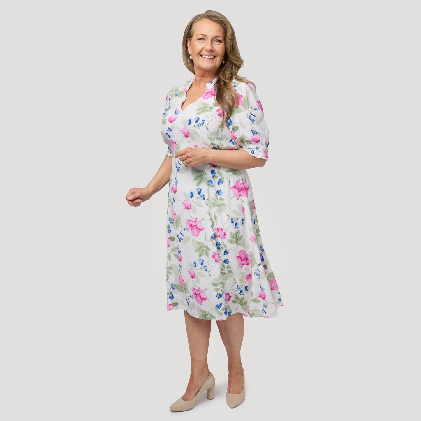 Dora klänning - blommig