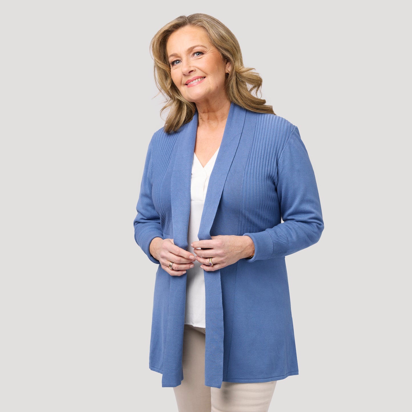 Evelyn cardigan - Blå
