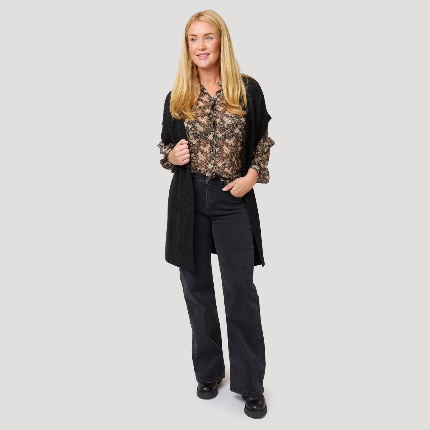 Marie blus - Svart