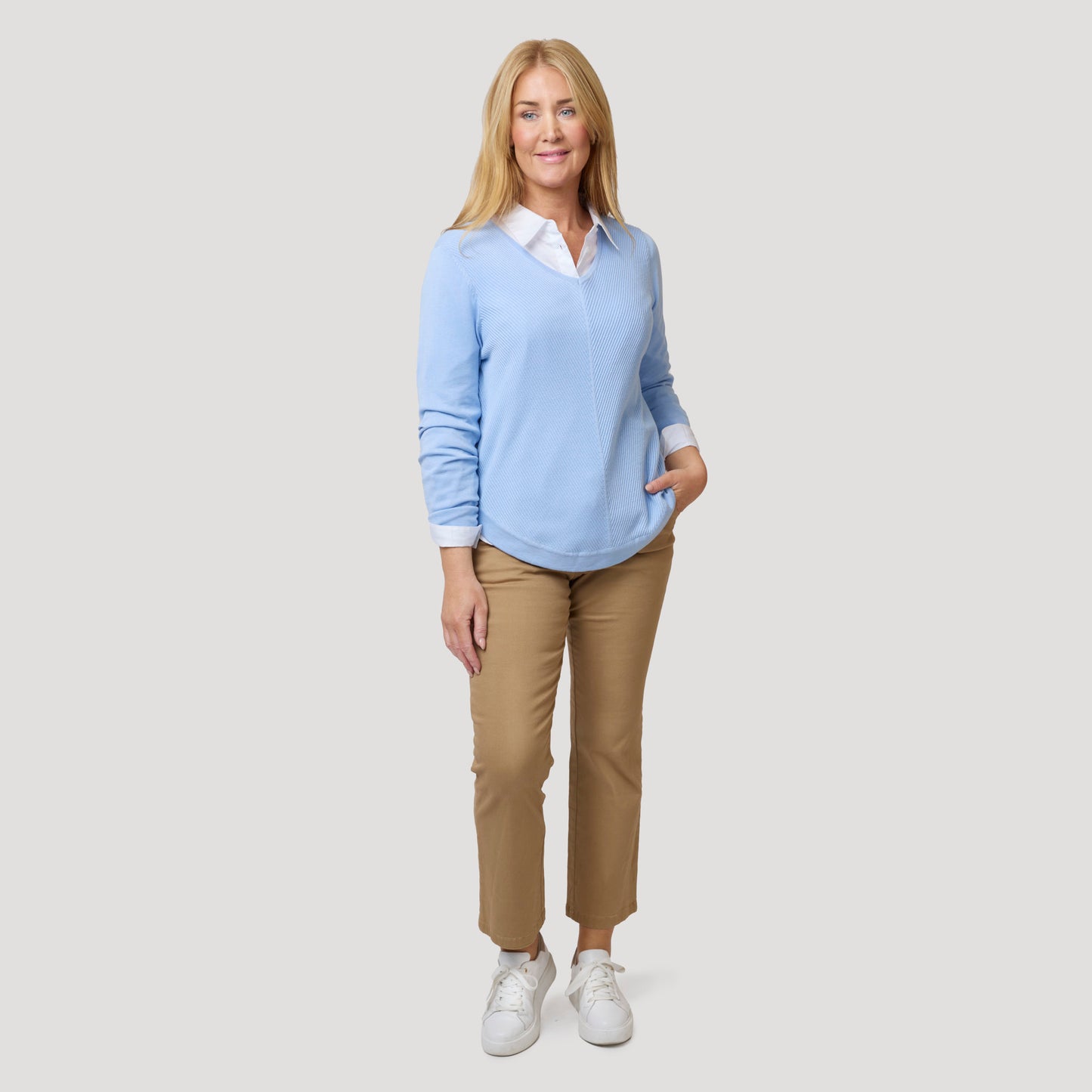 Shiela Straight Pants - beige