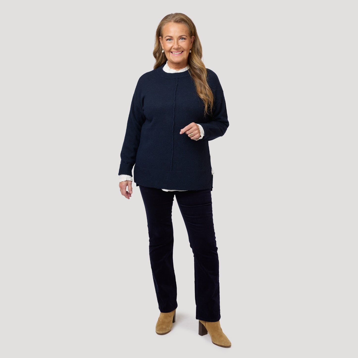 Alice manchesterbyxa - Mörkblå