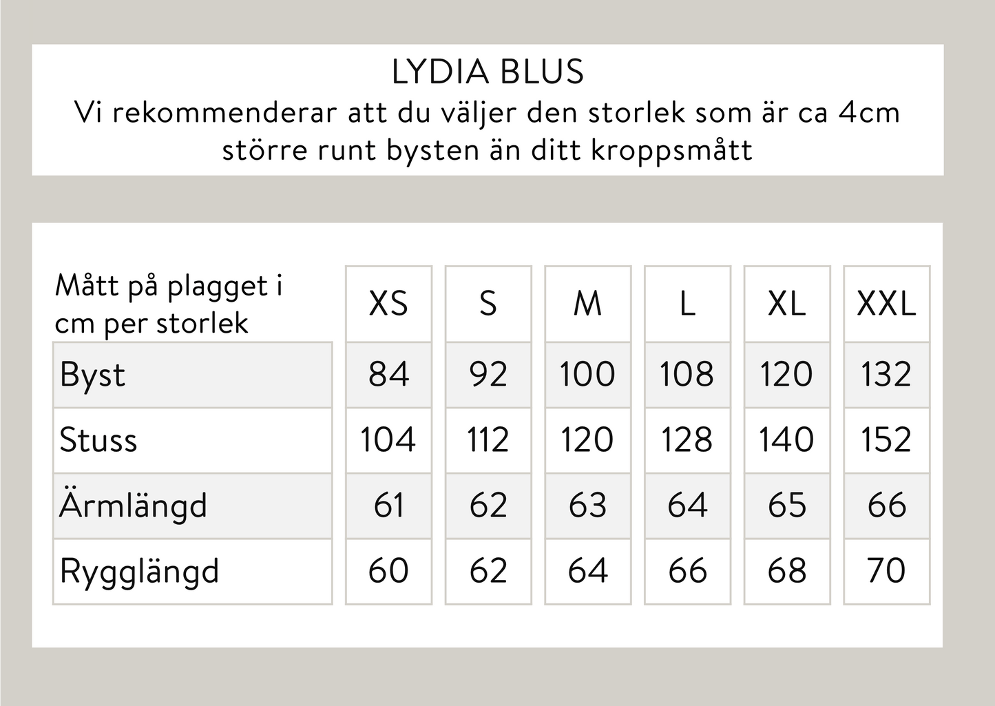 Lydia pusero – Musta