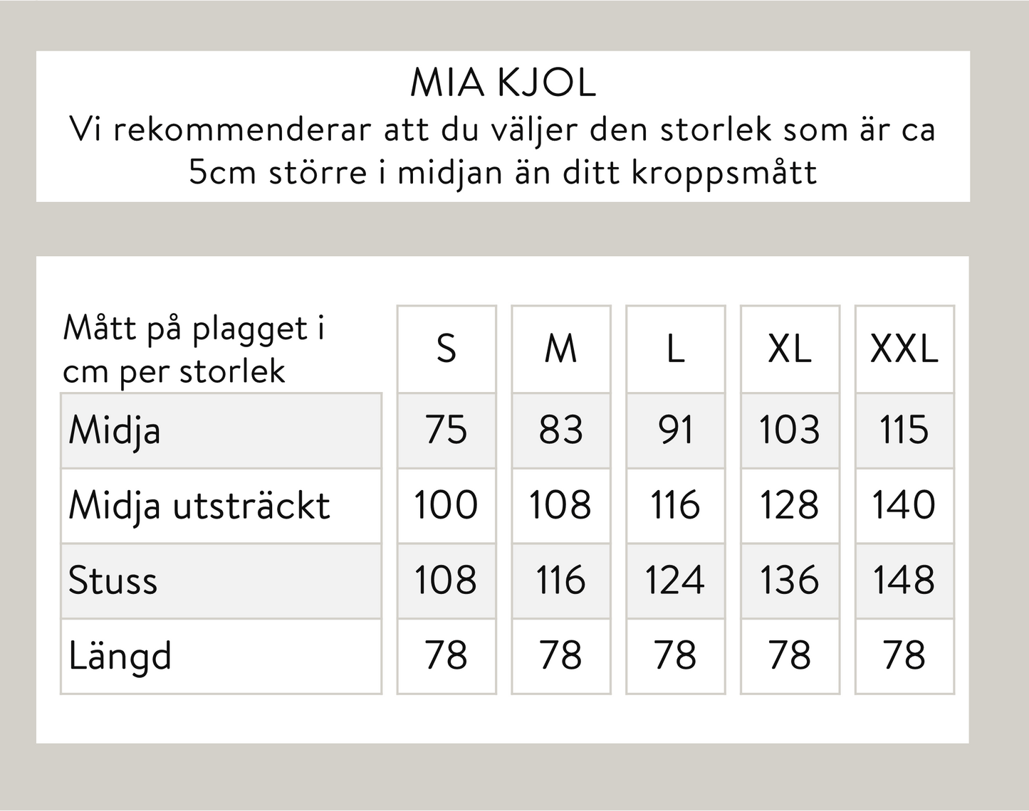 Mia kjol - Blå