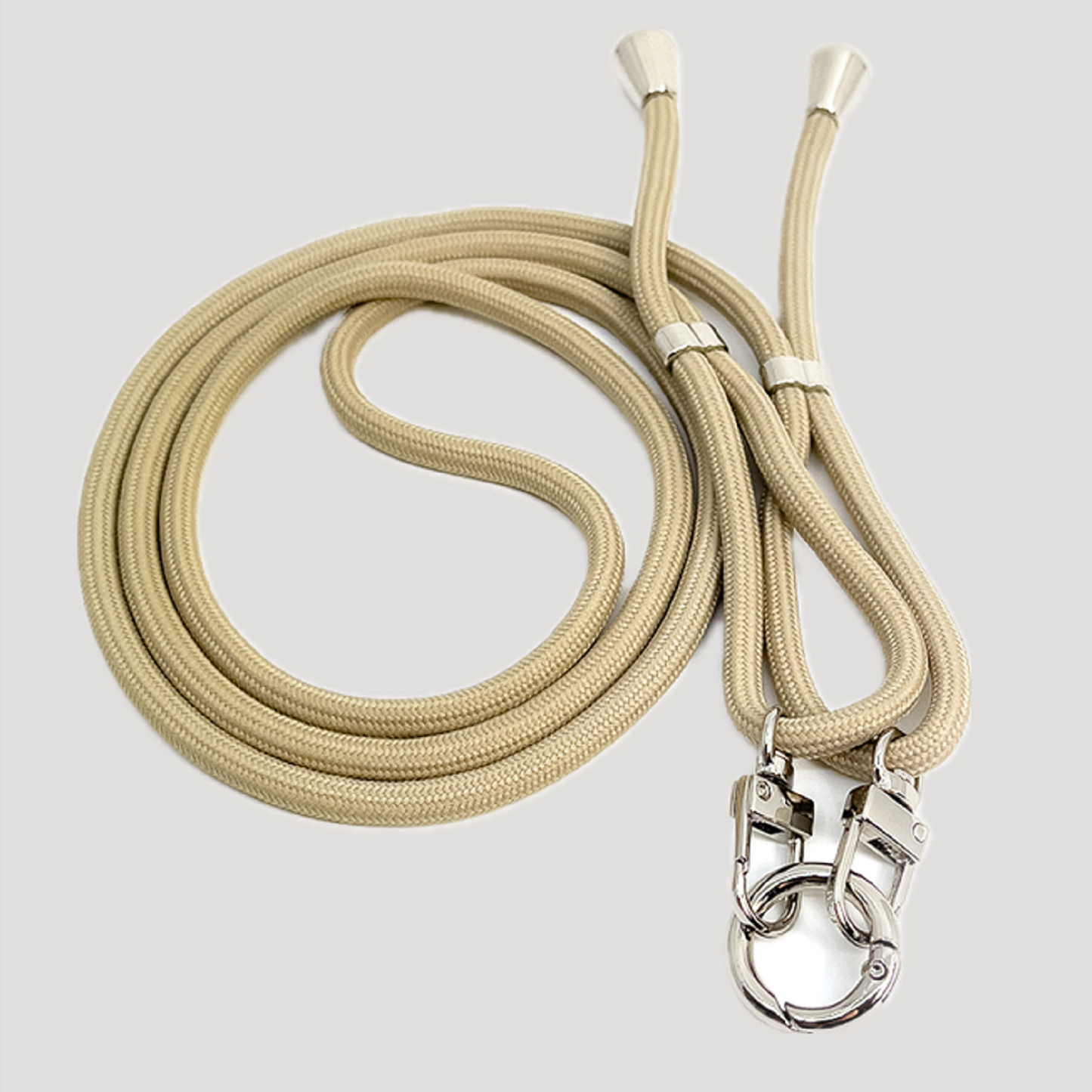Mobile Base Necklace Beige Silver - Beige