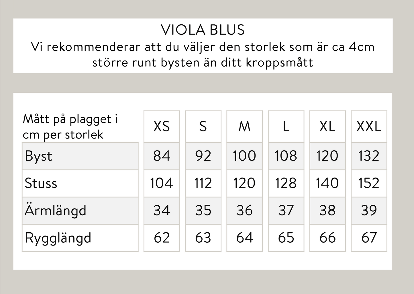 Viola-pusero - Pilkullinen