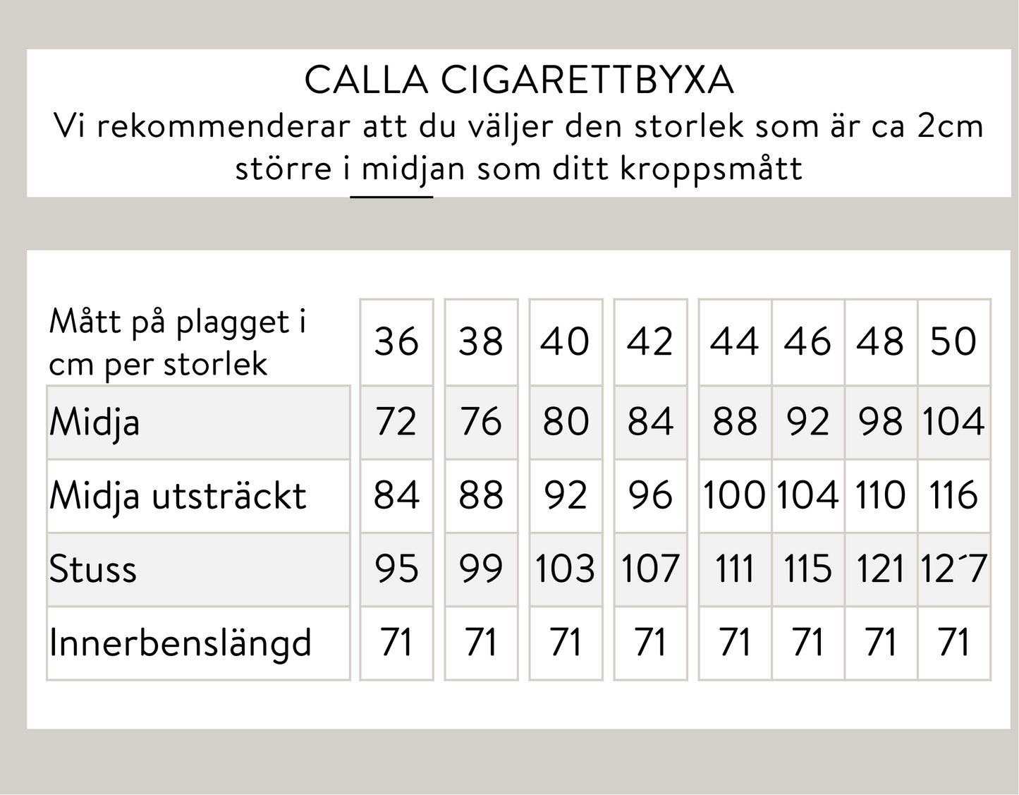 Calla-savukehousut - Musta
