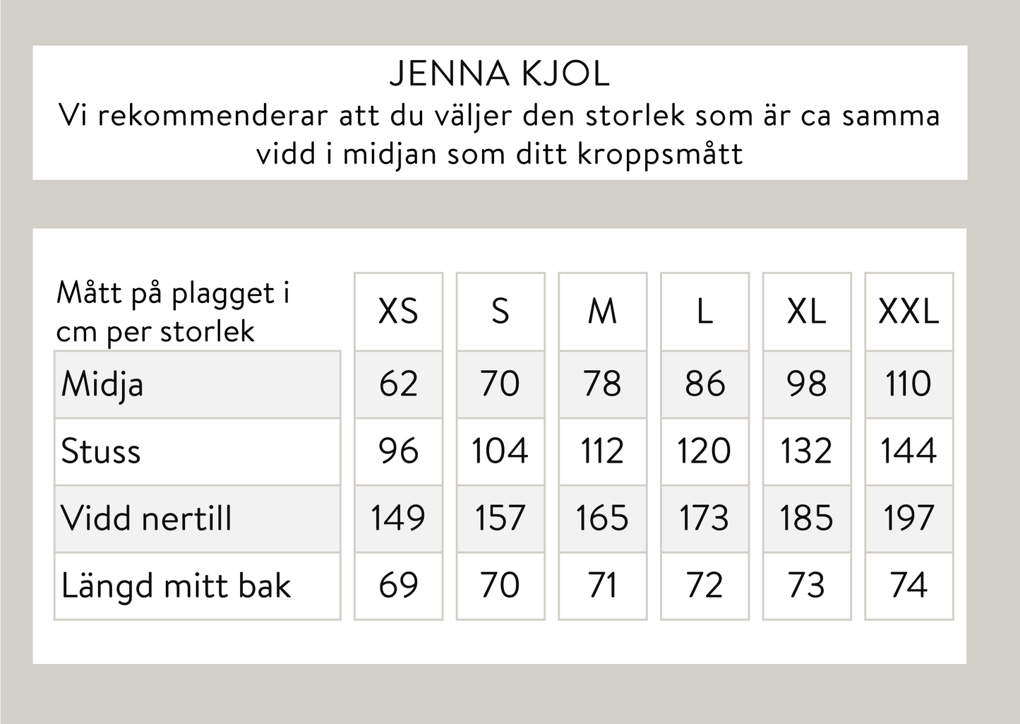 Jenna kjol - Svart