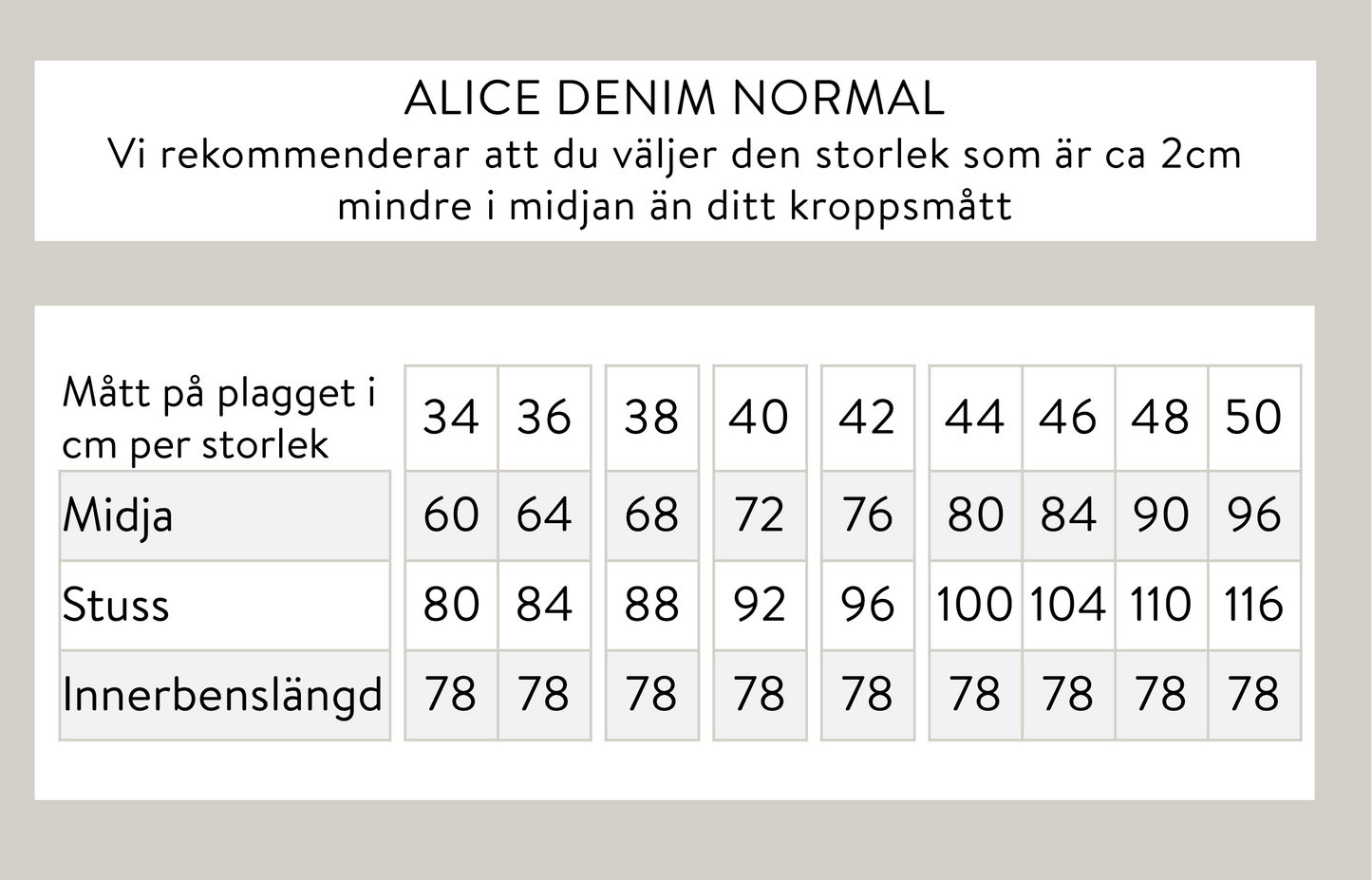 Alice denim normal - Blå