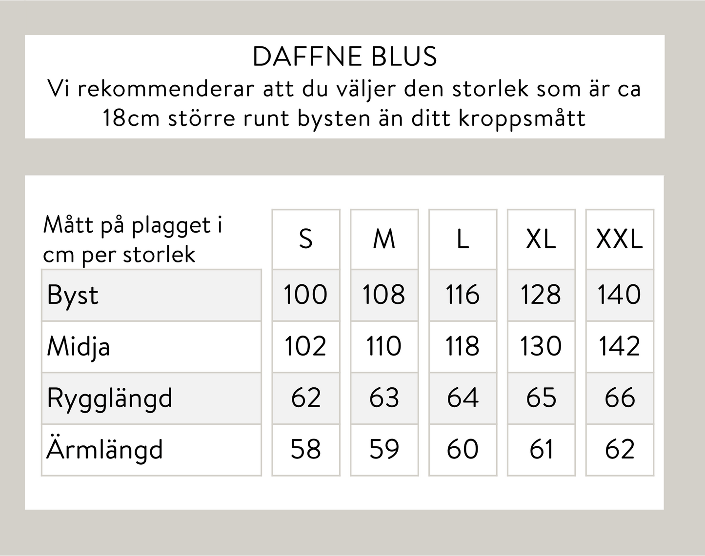 Daffne blus - Svart