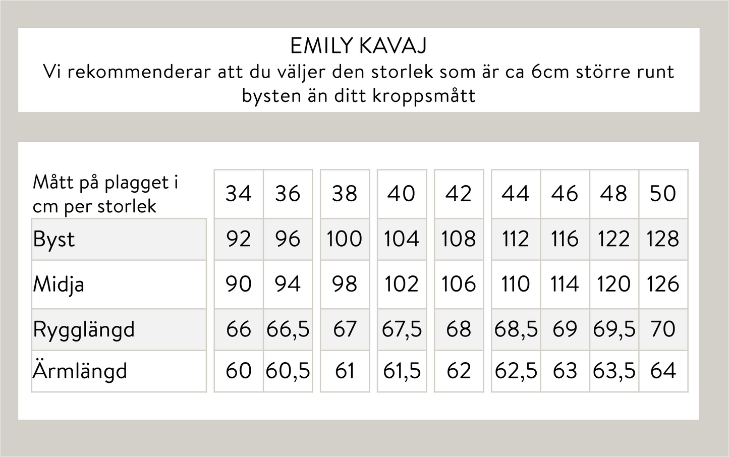Emily linnekavaj - Ljusbeige