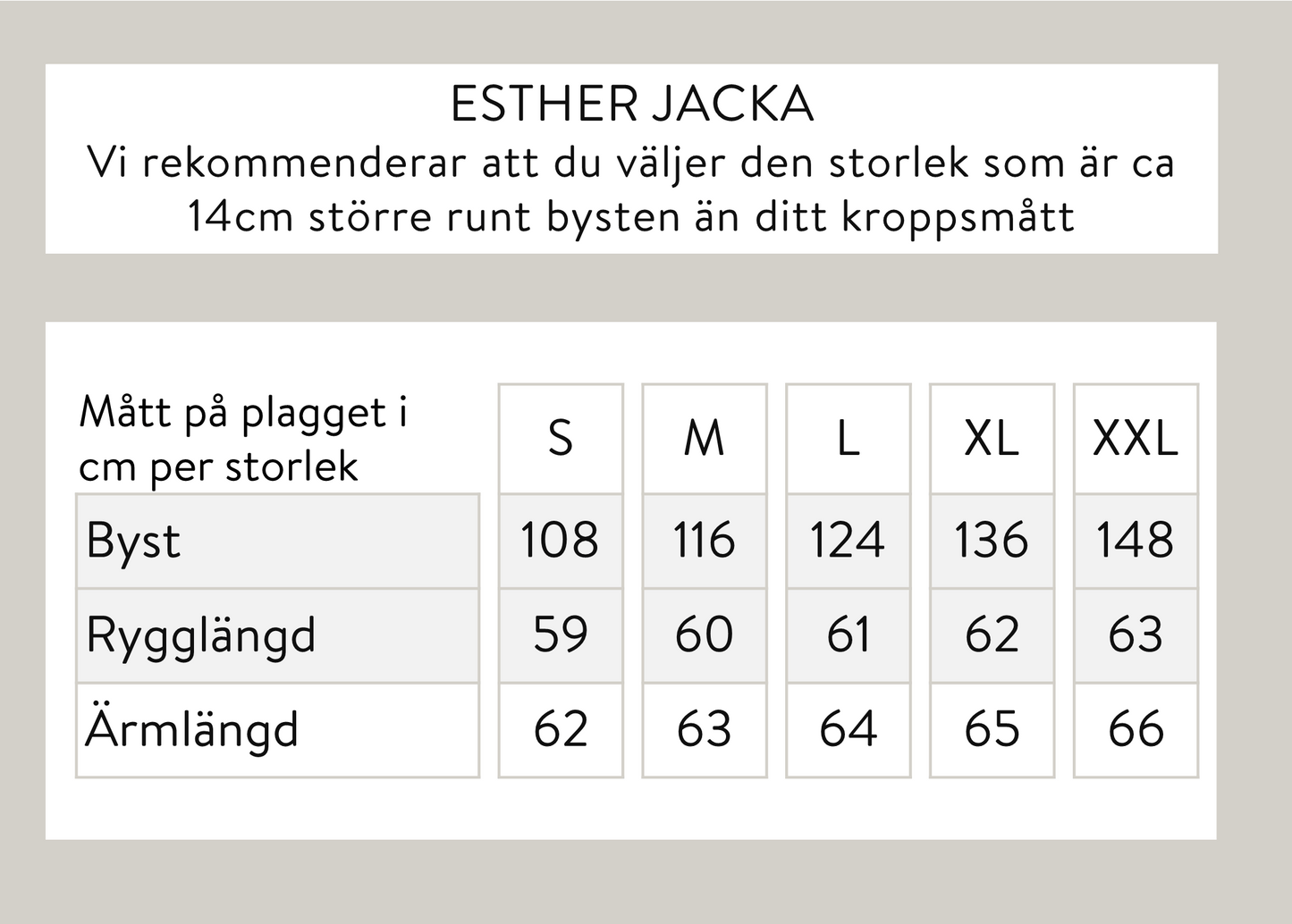 Esther jacka - Beige