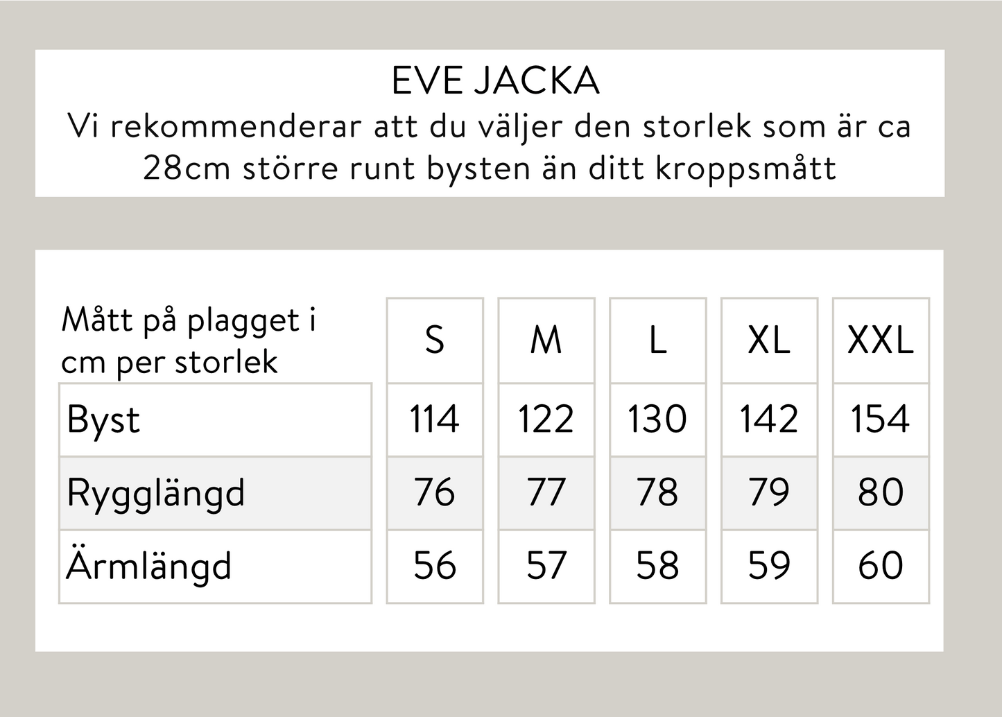 Eve jacka - Beige