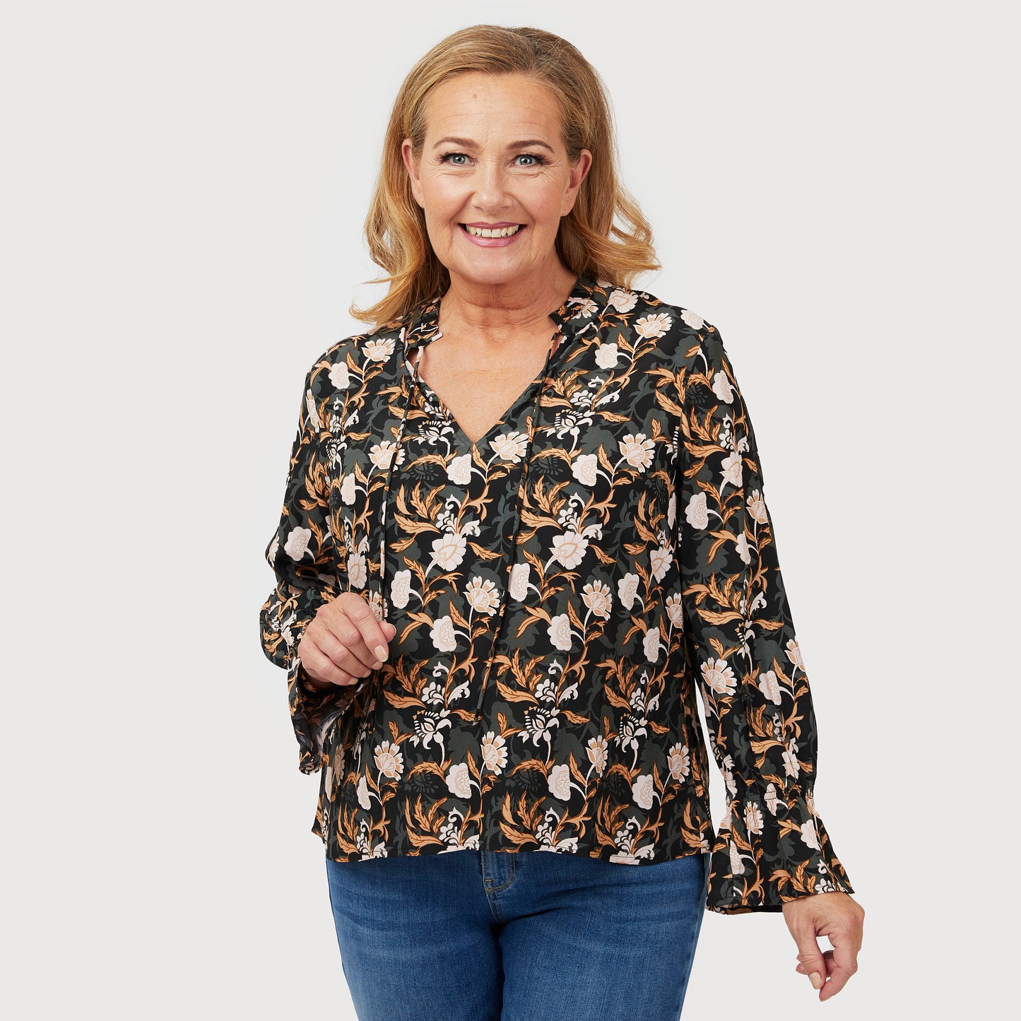 Daffne blus - Svart