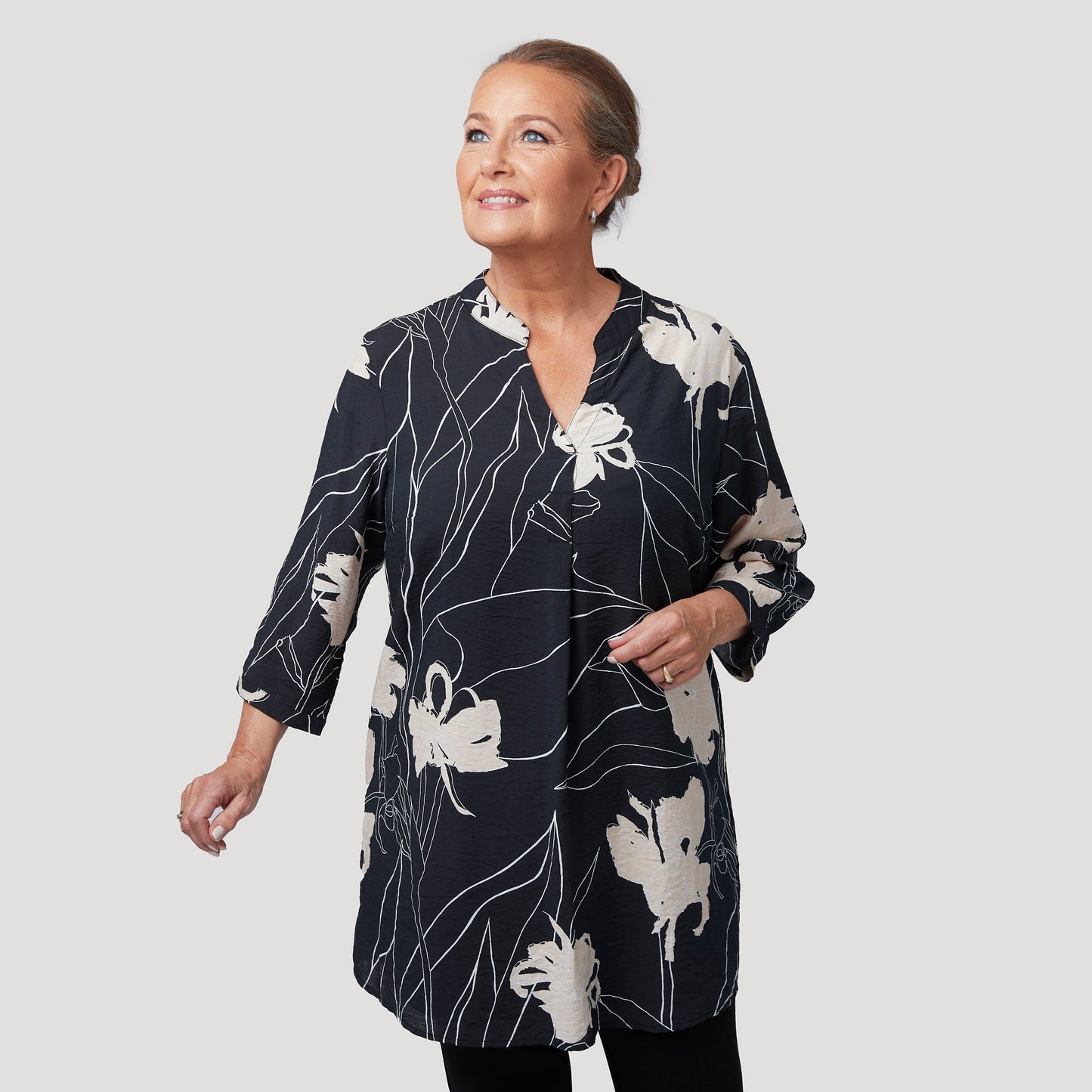 Darcy tunika - Black print