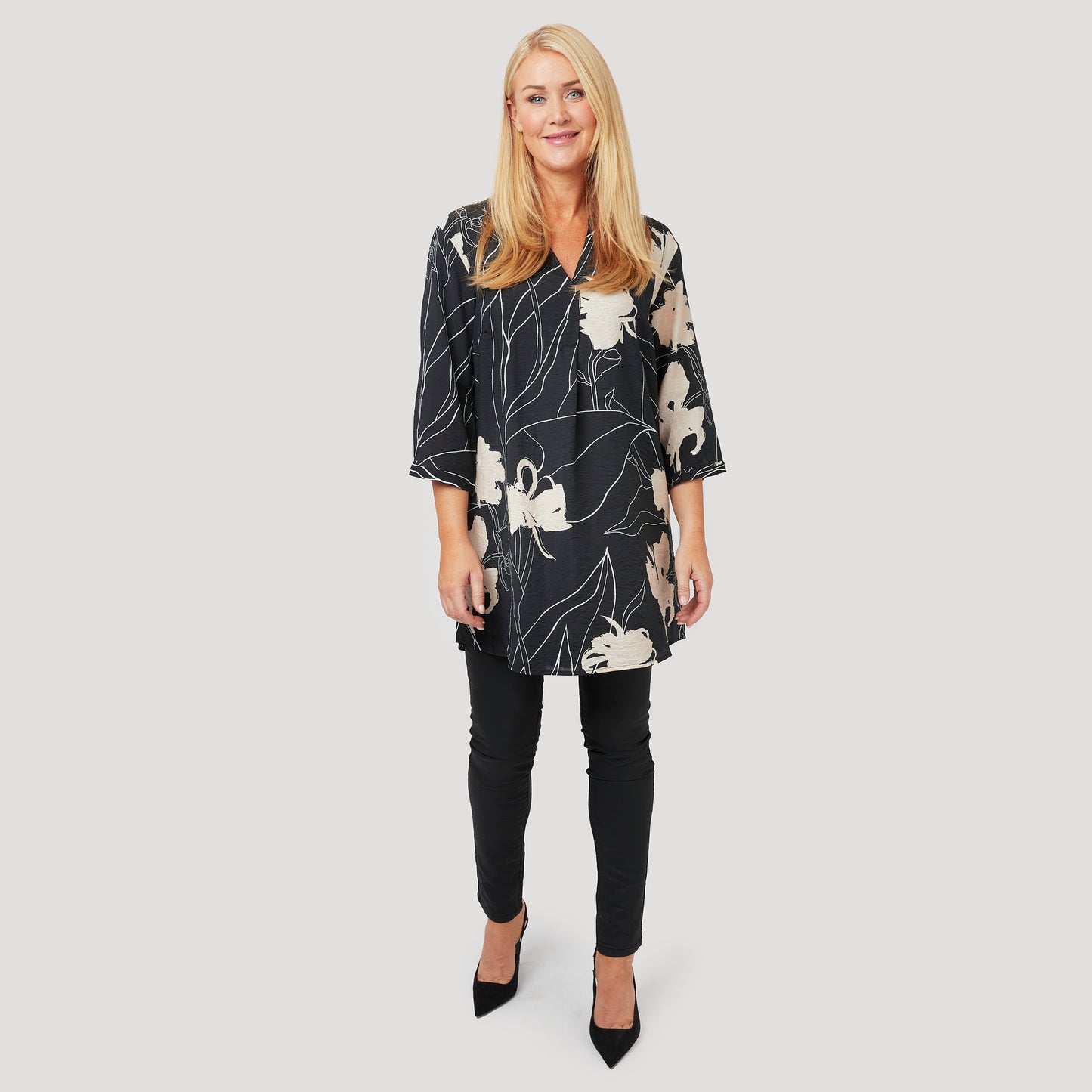 Darcy tunika - Black print