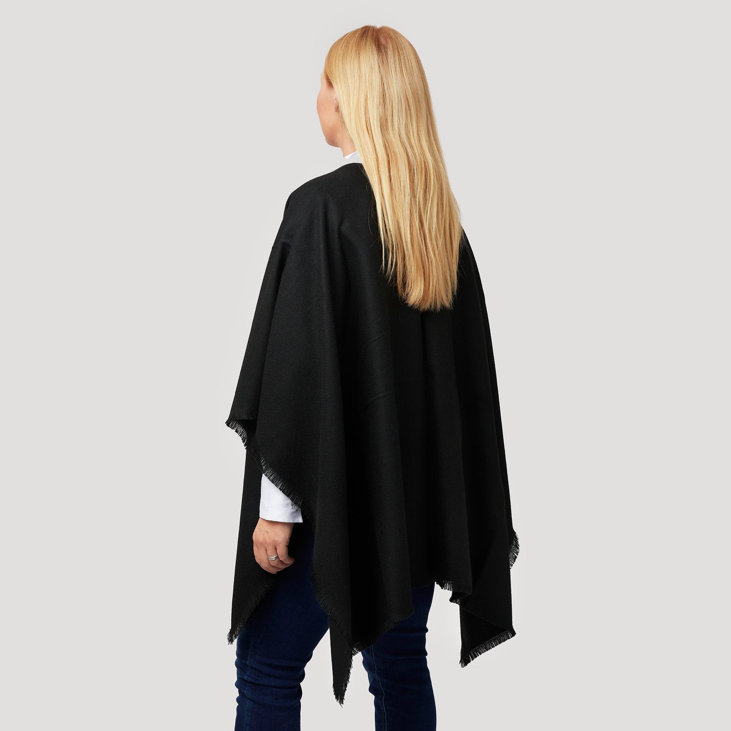 Frida poncho - svart