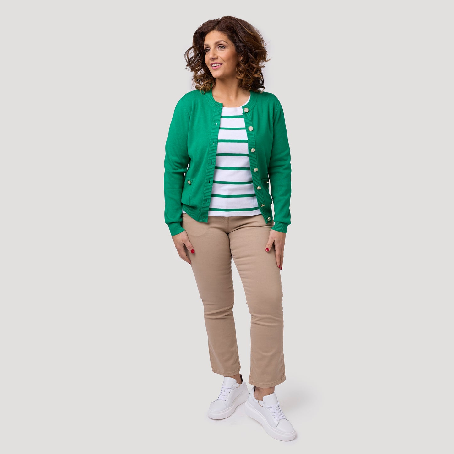 Iris cardigan - grön