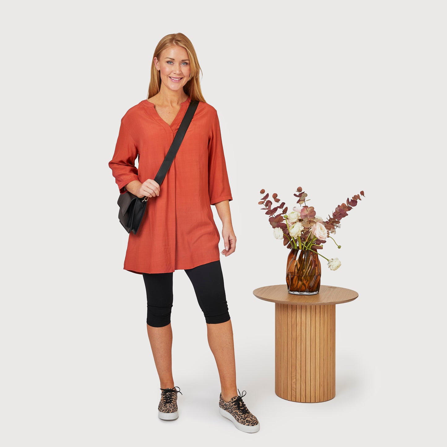 Lova capri leggings - Svart