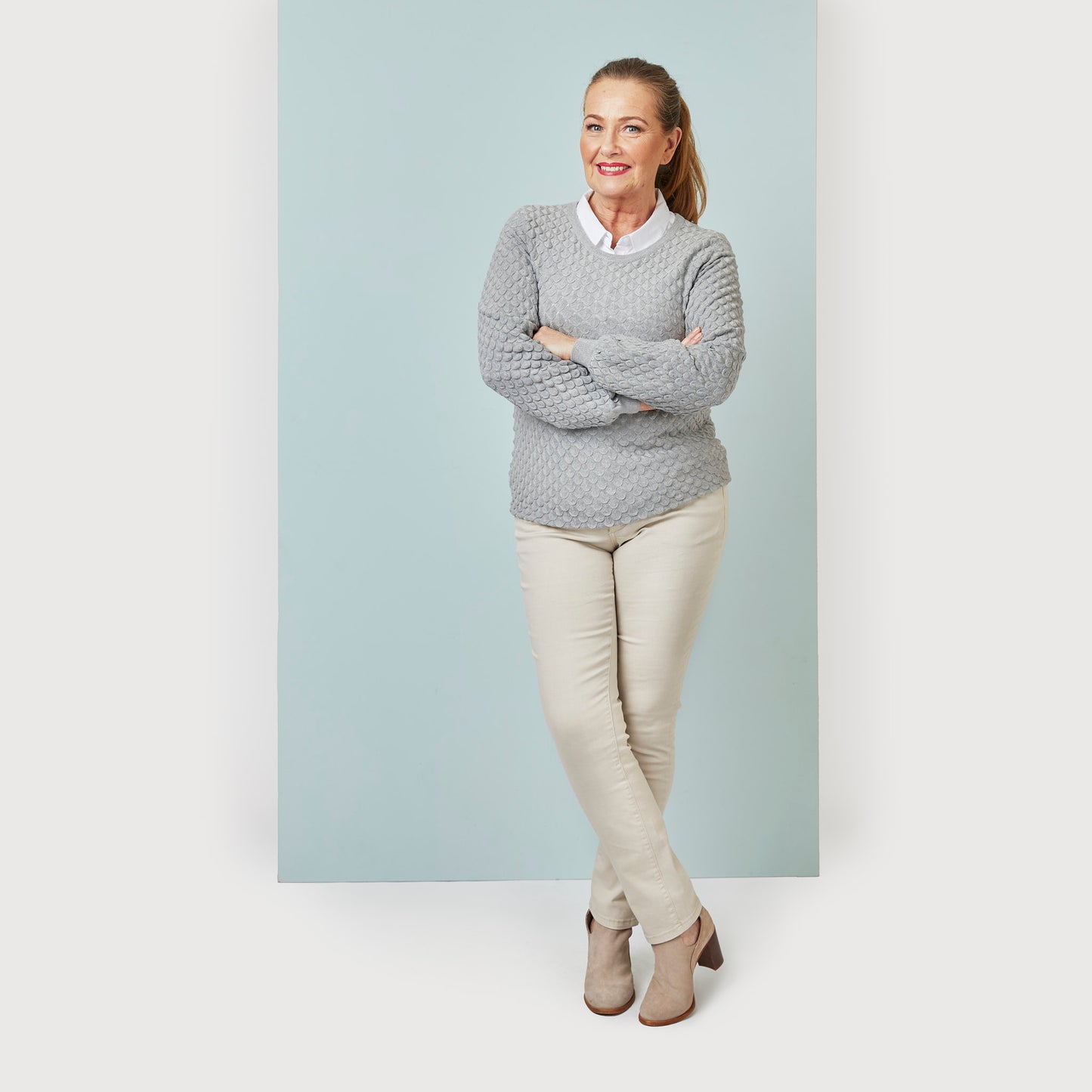 Molly neulepusero - harmaa