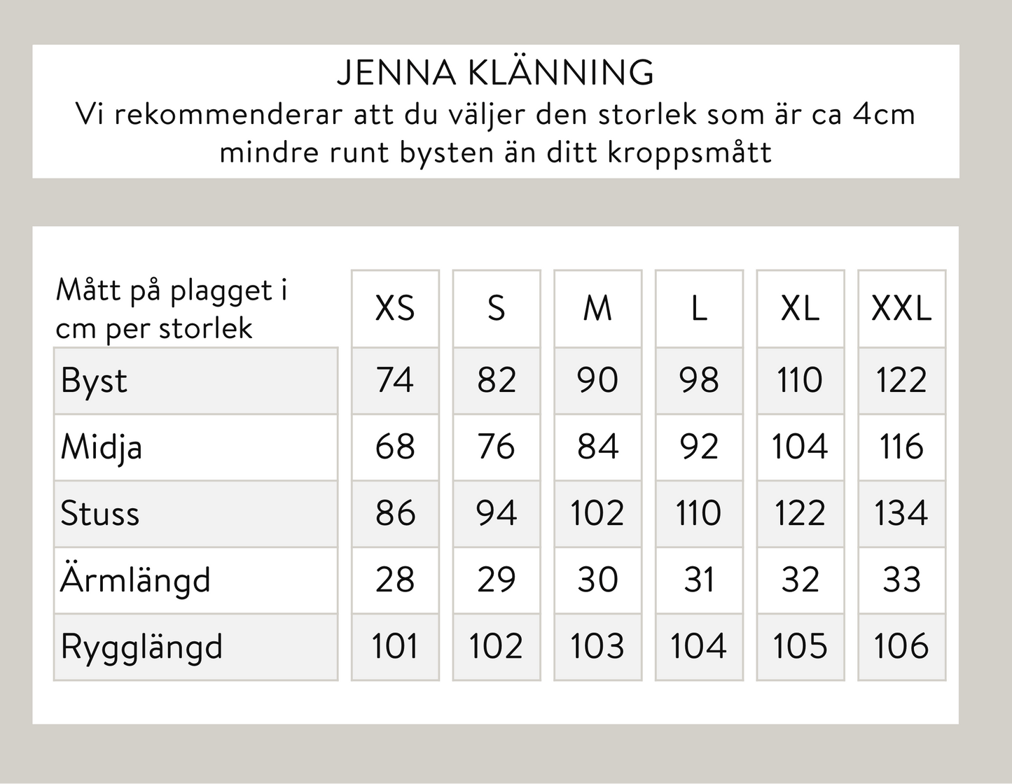 Jenna mekko - musta