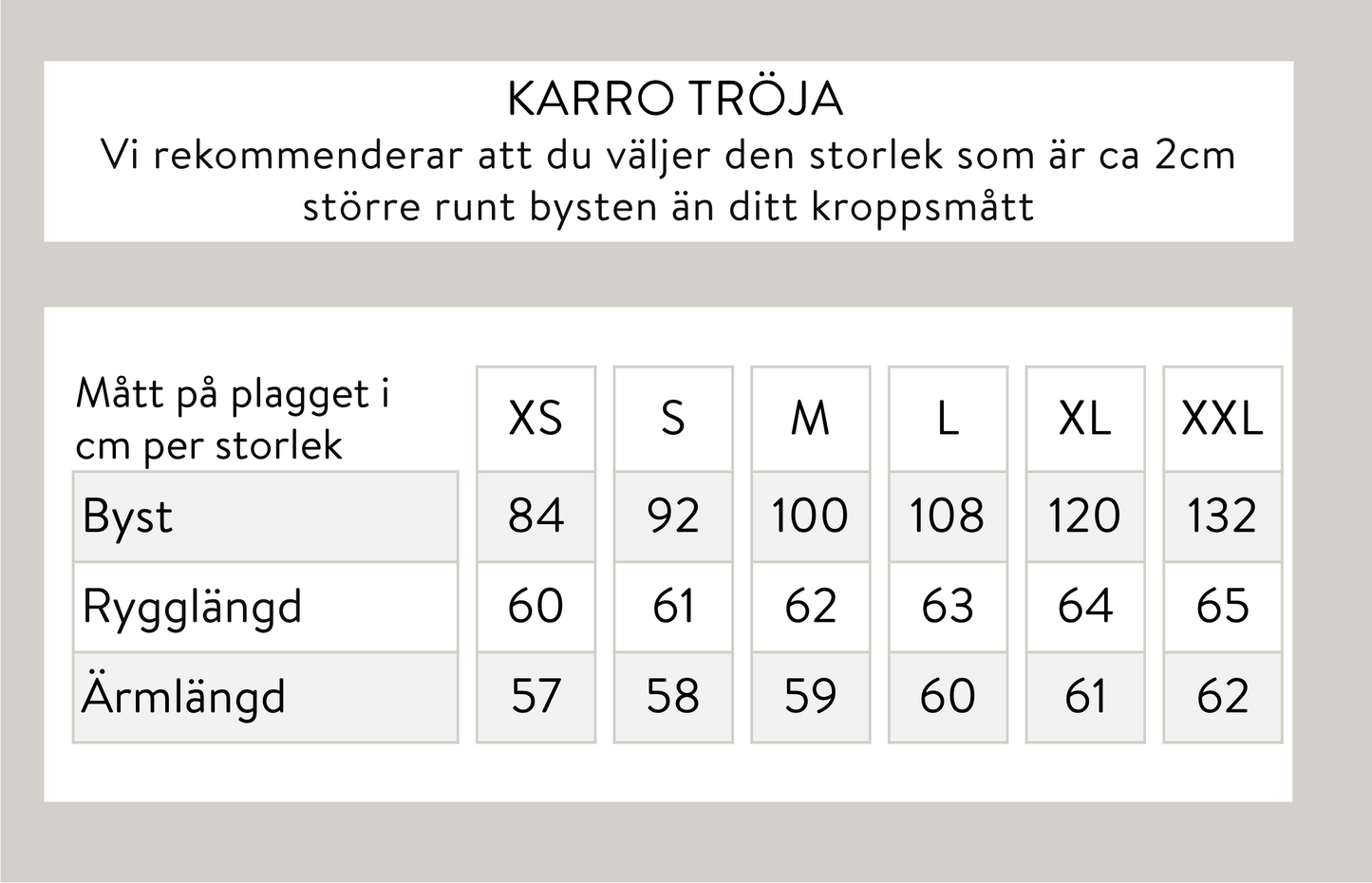 Karro tröja - Ljusbeige