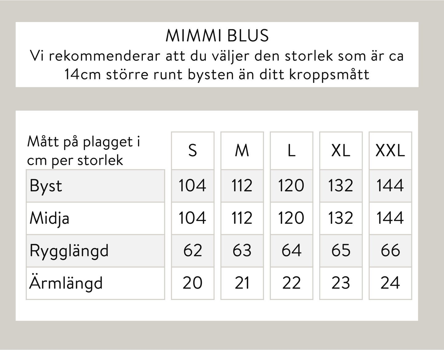 Mimmi-pusero - beige