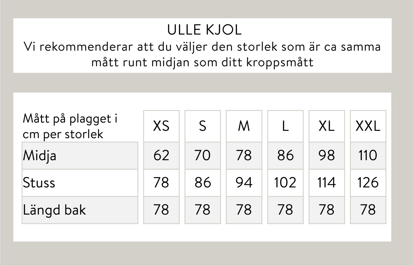 Ulle villahame - beige