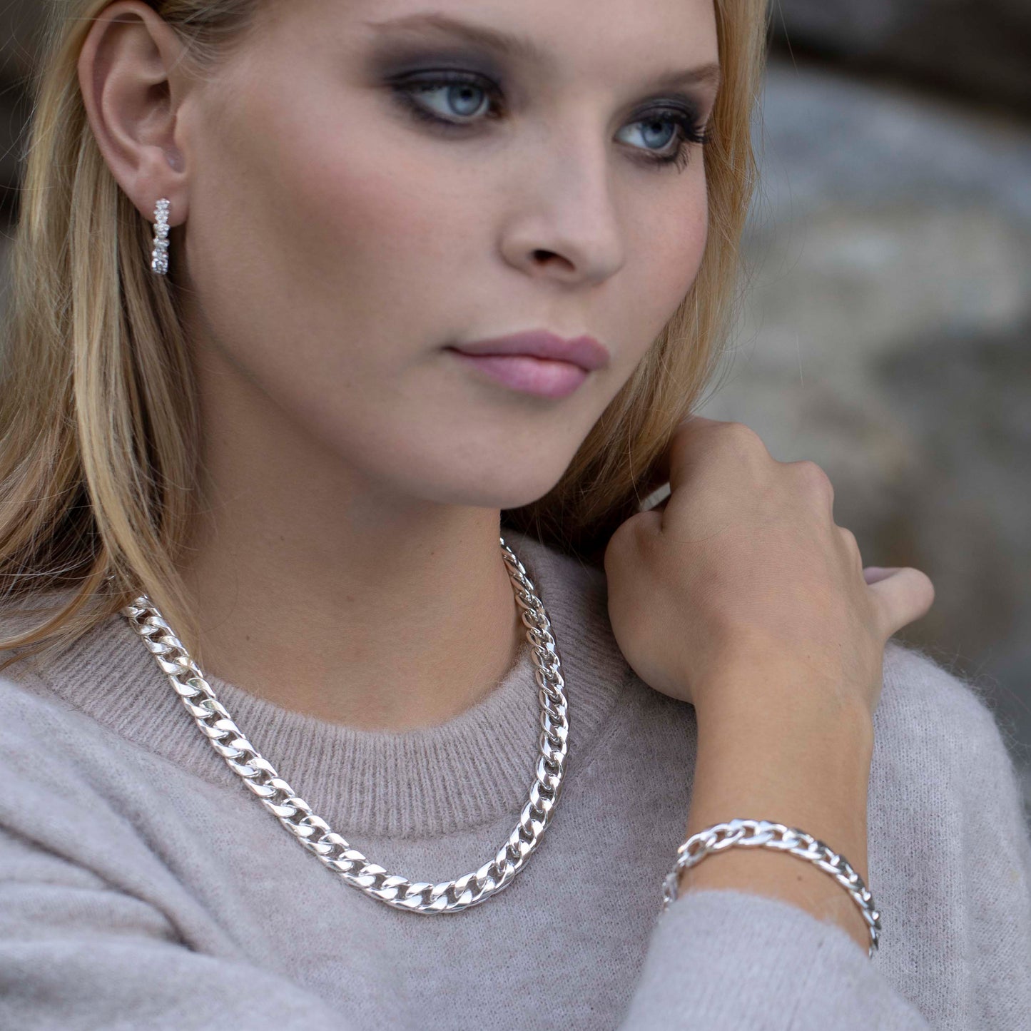 Chain Halsband - Silver