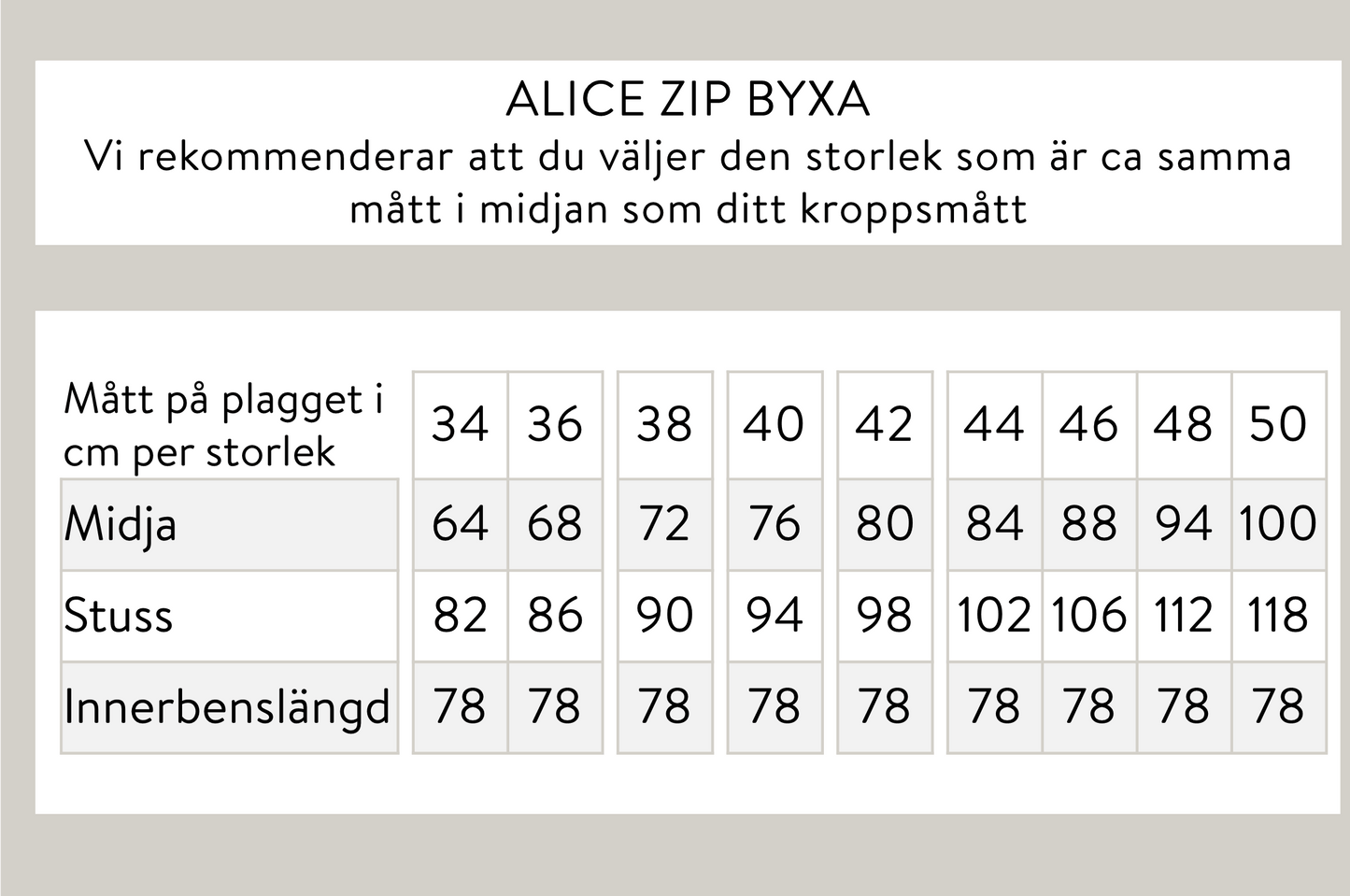 Alice zip byxa - blå