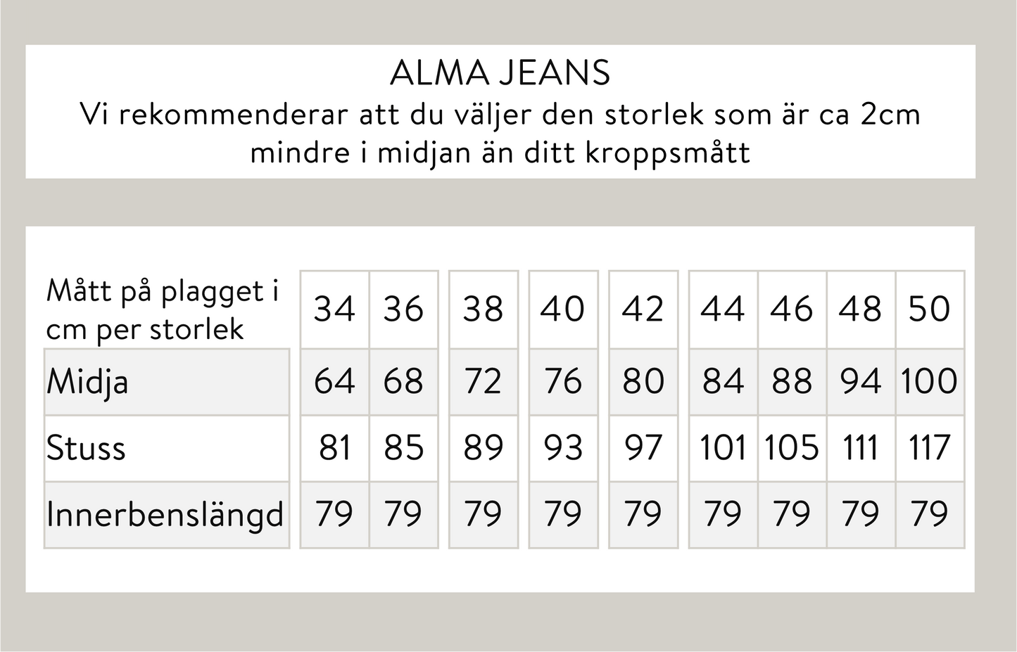 Alma denim - Svart