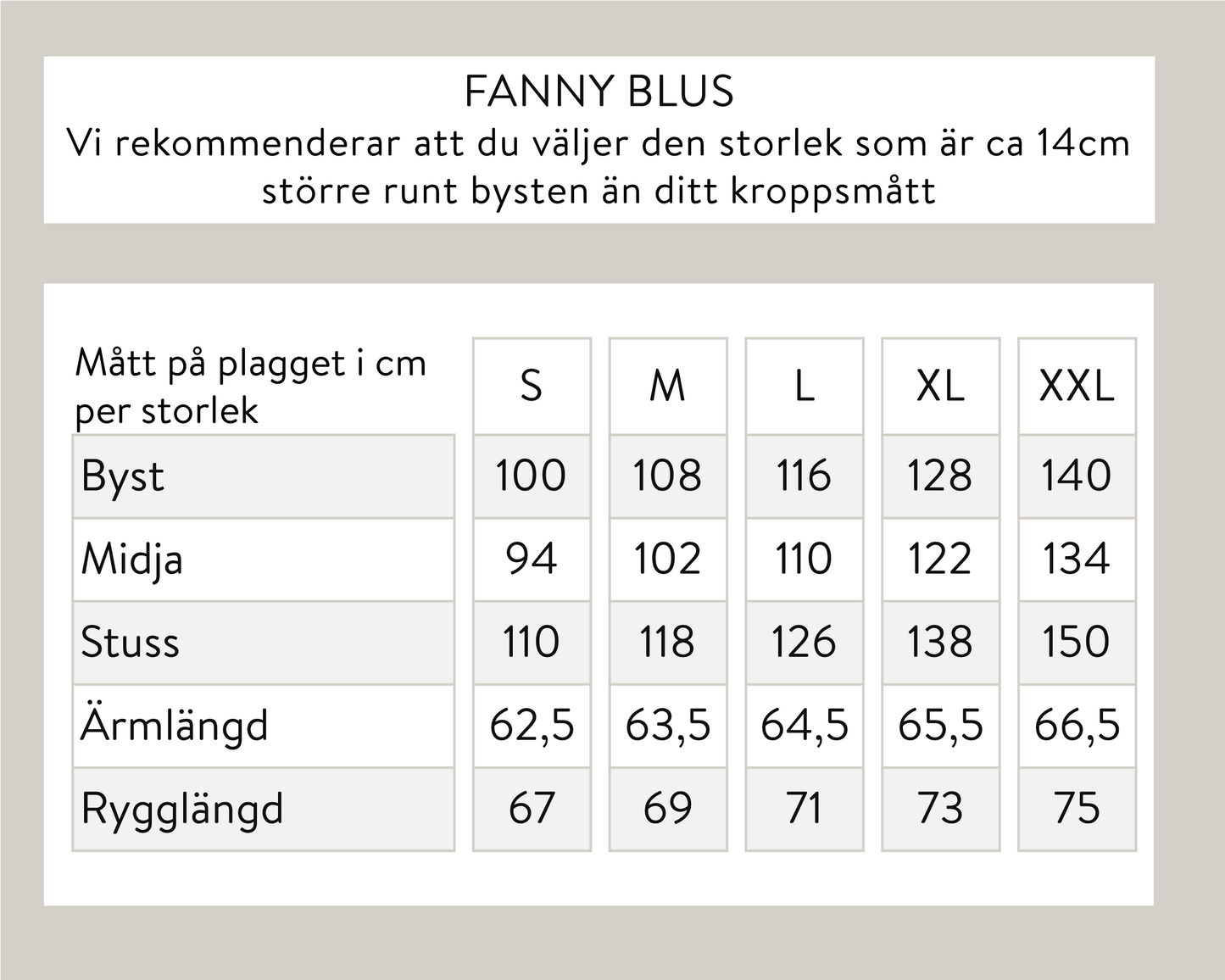 Fanny pusero - luonnonvalkoinen