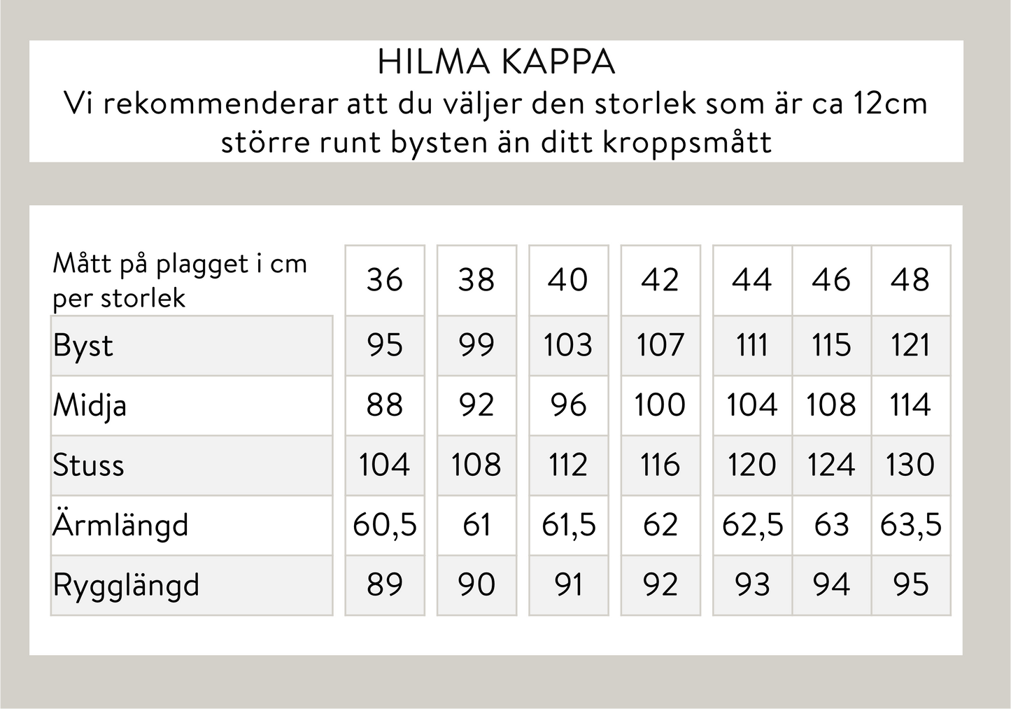 Hilma kappa - beige