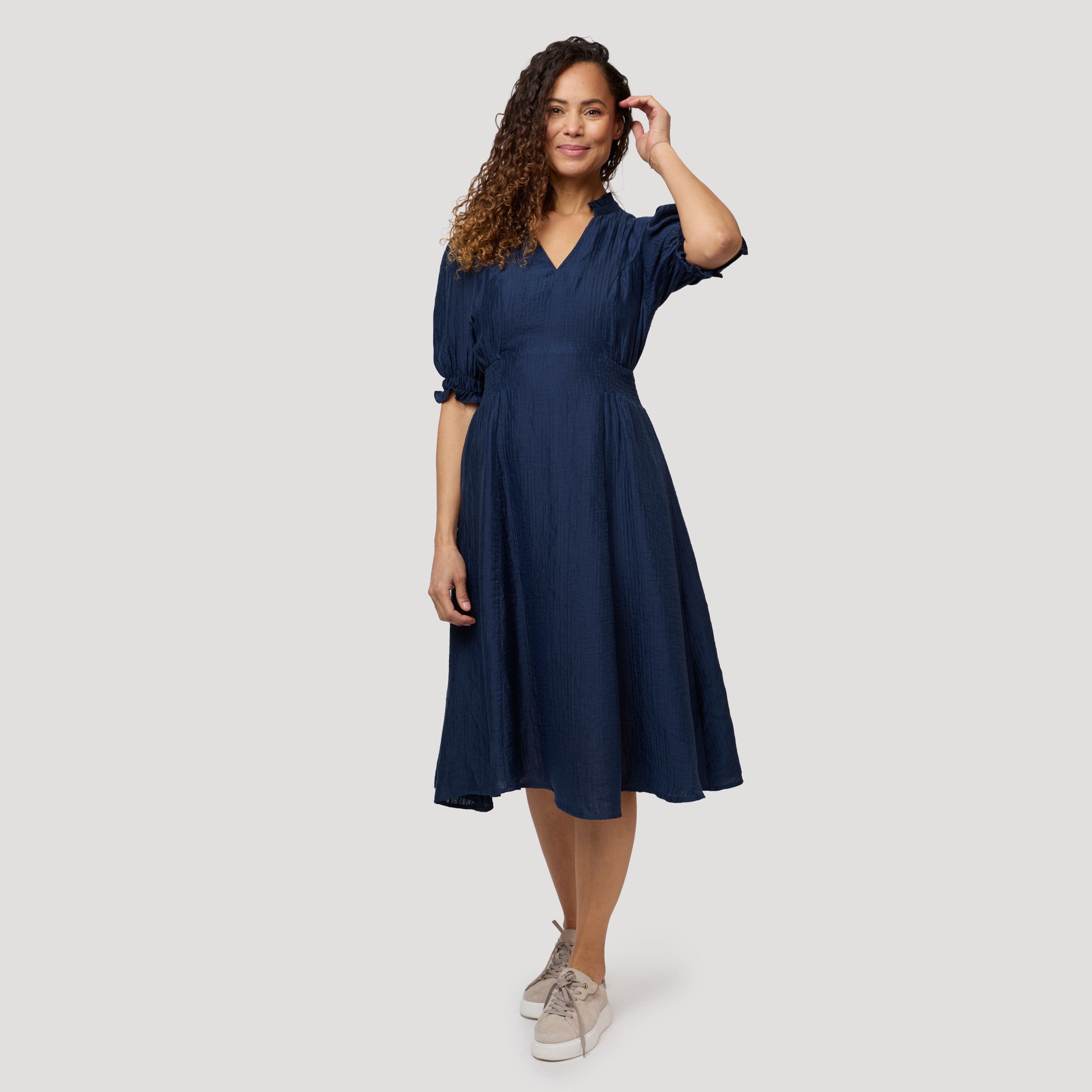 Dora klänning - Mörkblå