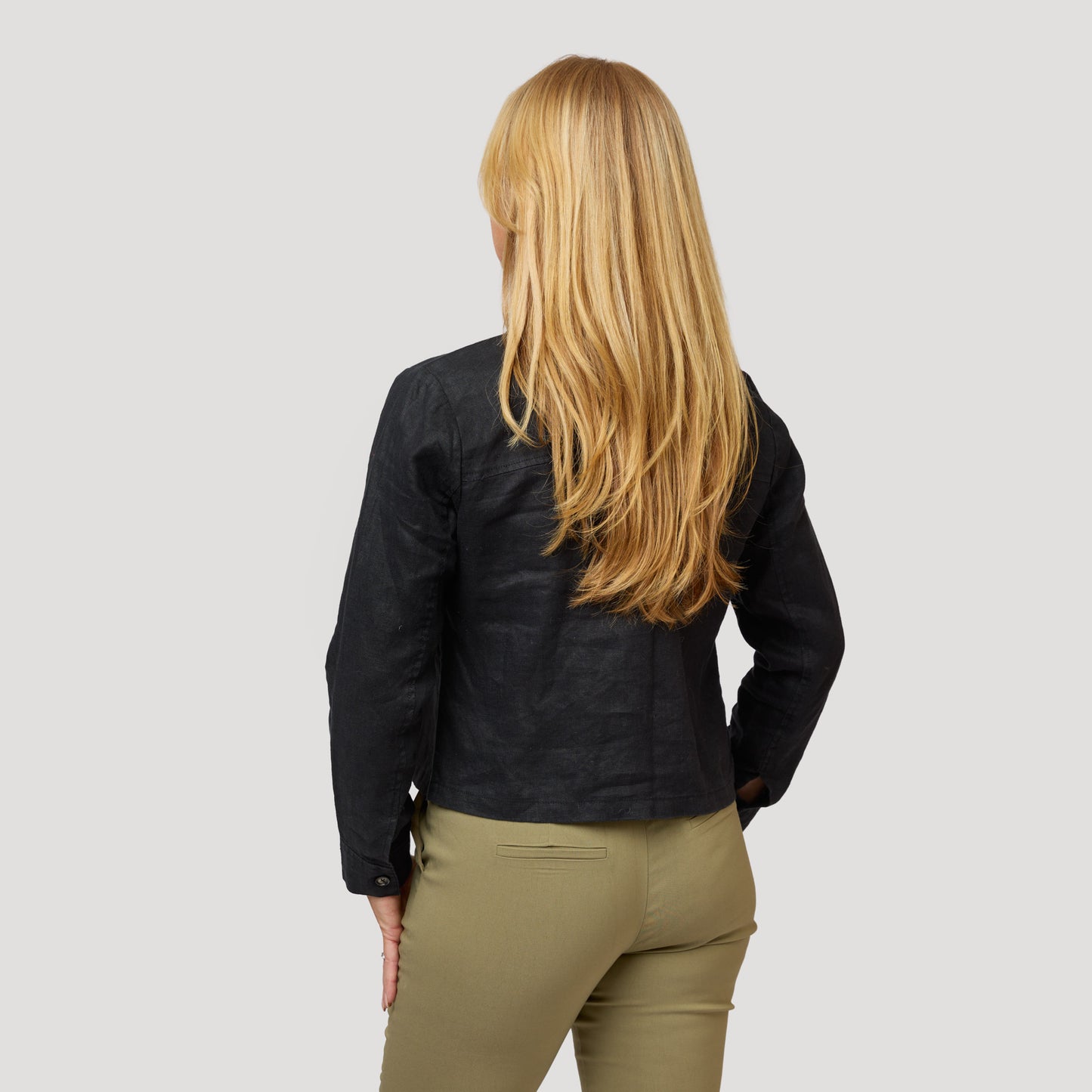 Emily-pellavatakki – musta