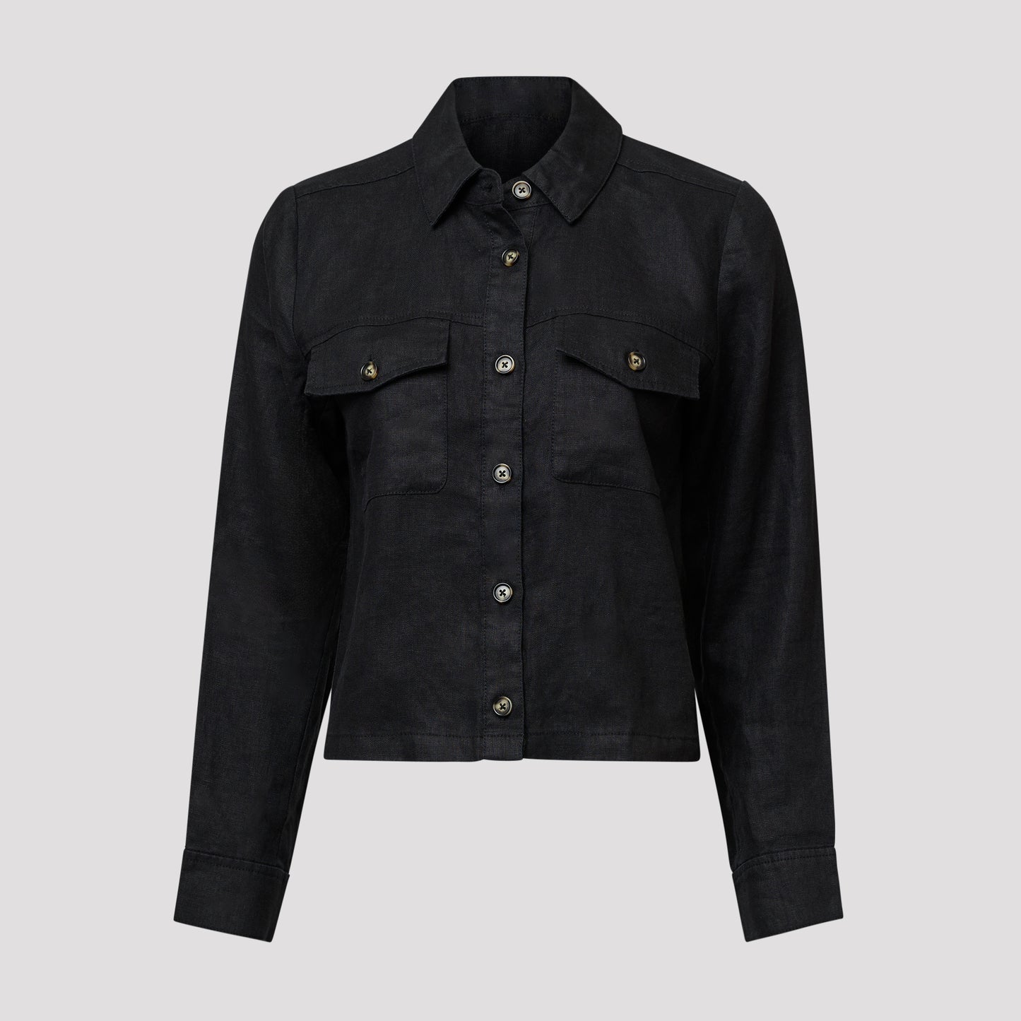 Emily-pellavatakki – musta