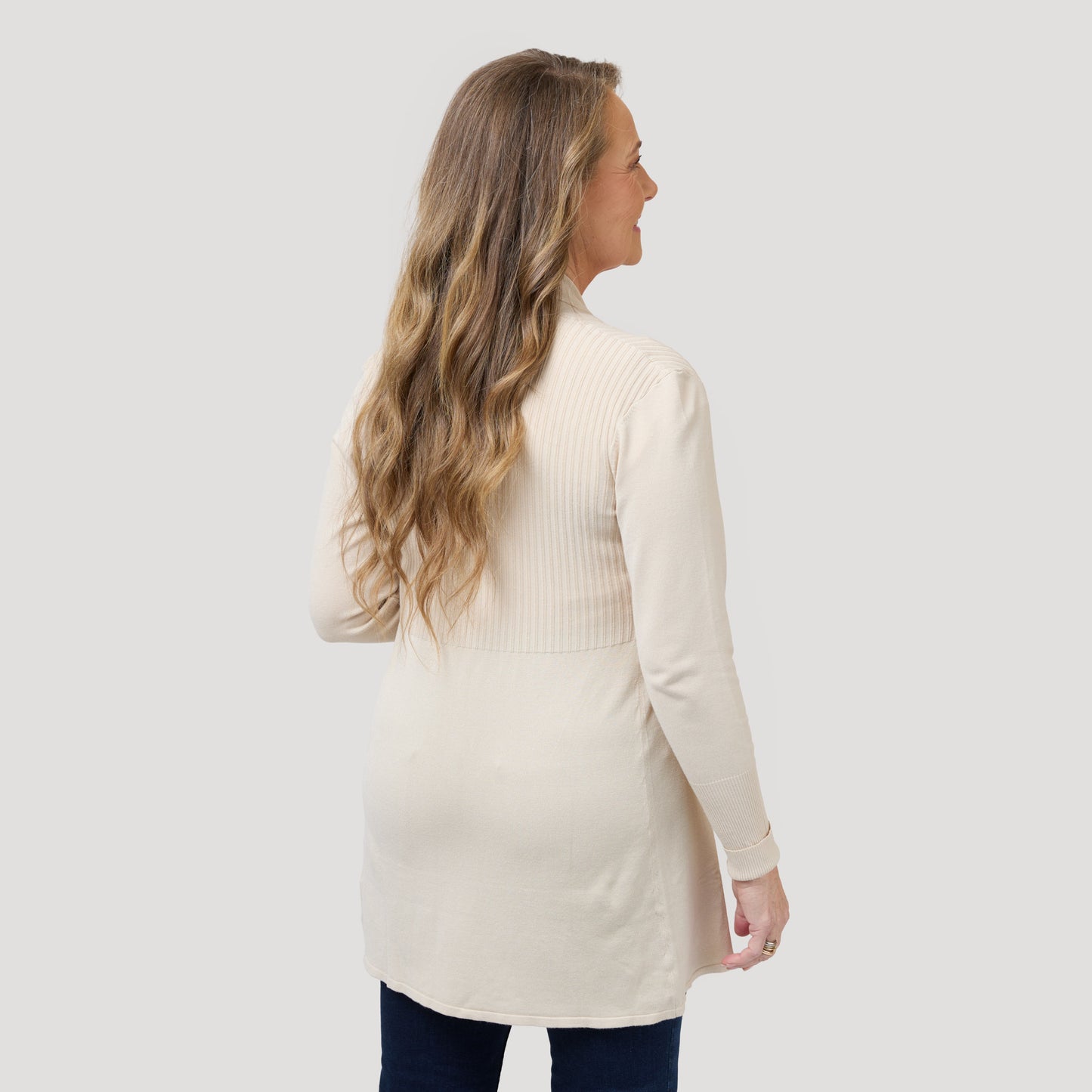 Evelyn-neuletakki – Tummanruskea