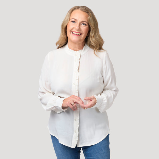 Fanny pusero - luonnonvalkoinen