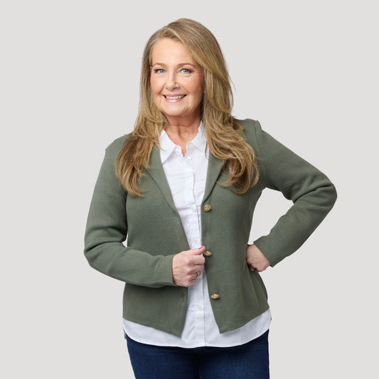 Jackie neuletakki - vihreä