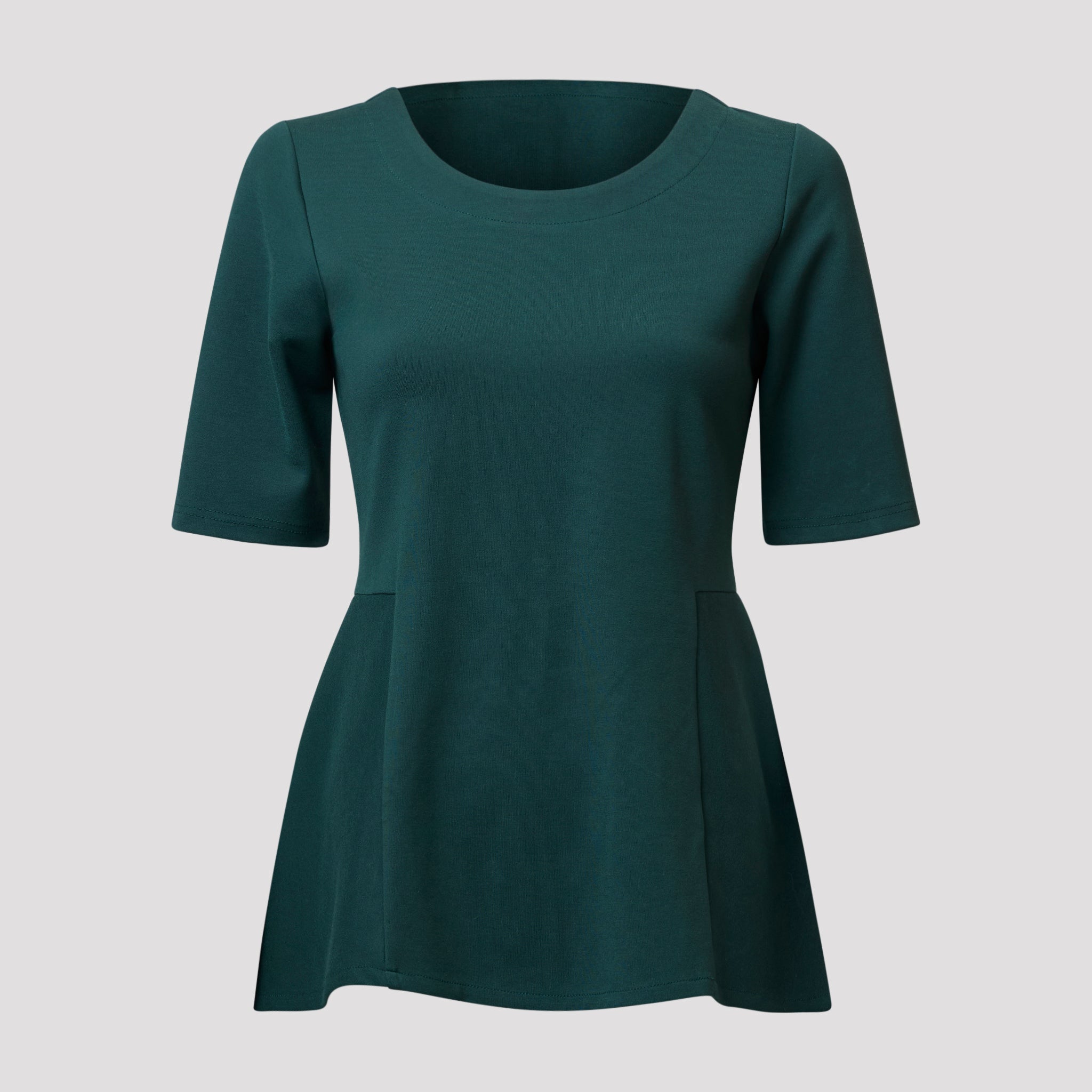 Jenna peplum-toppi - Tummanvihreä