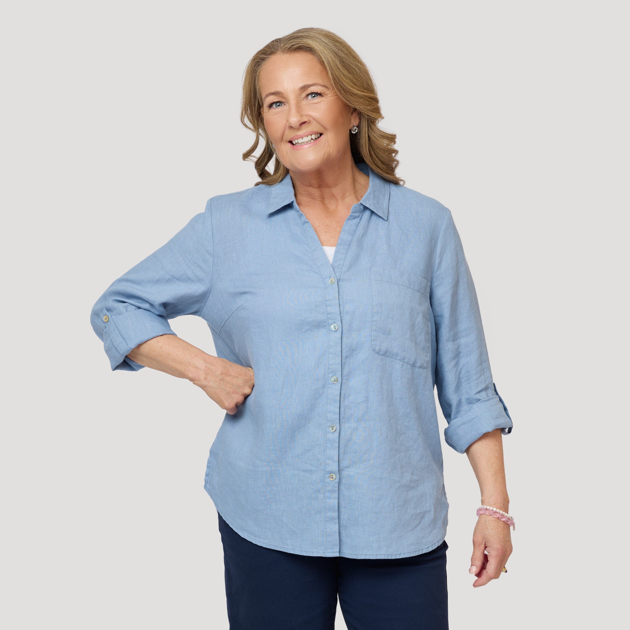 Louise pellavapaita - Sininen