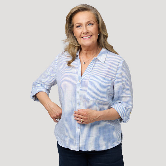 Louise pellavapaita -Raidallinen