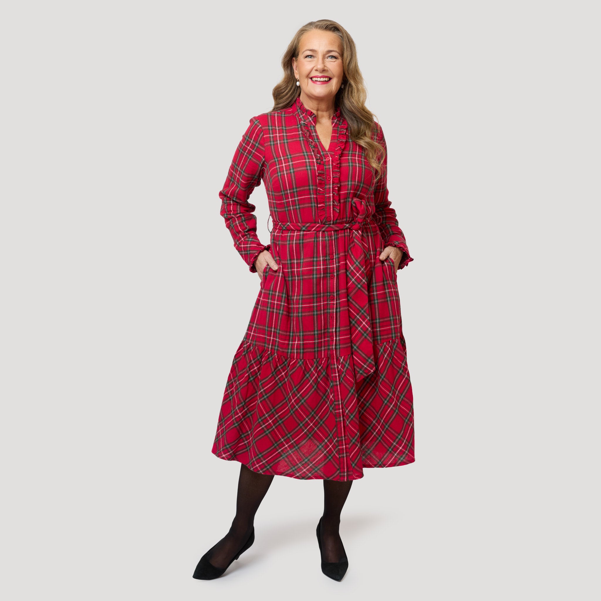 Sigrid klänning - Röd