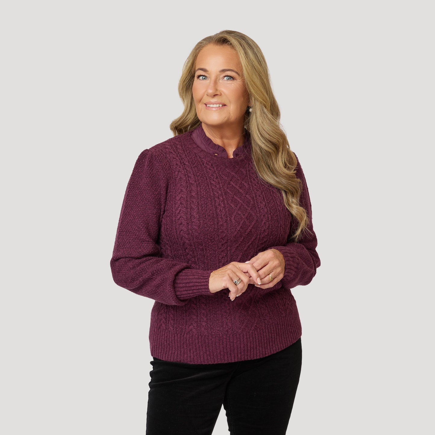 Siri tröja - Plommon